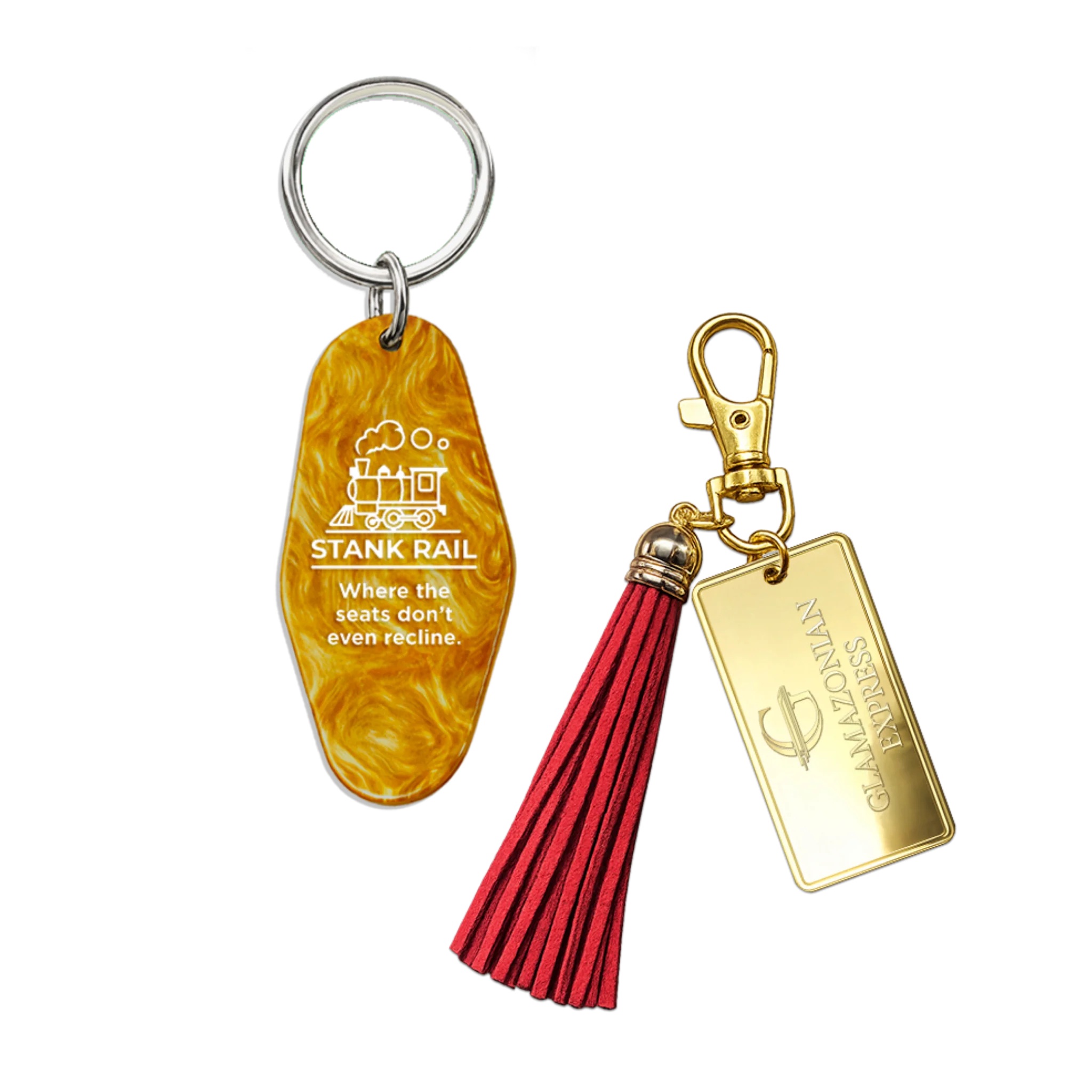 STOP! THAT! TRAIN! Glamazonian Express and Stank Rail Keychain Bundle