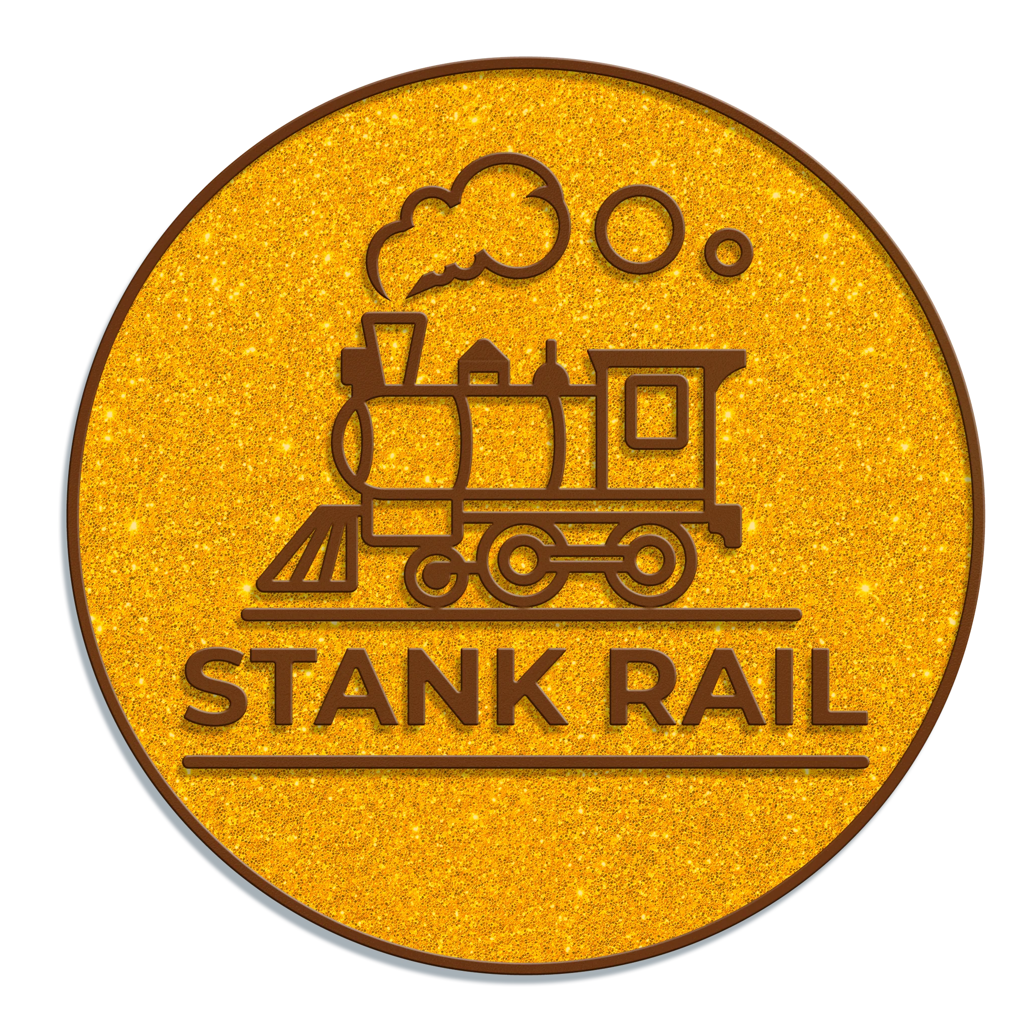STOP! THAT! TRAIN! Stank Rail Logo Enamel Pin